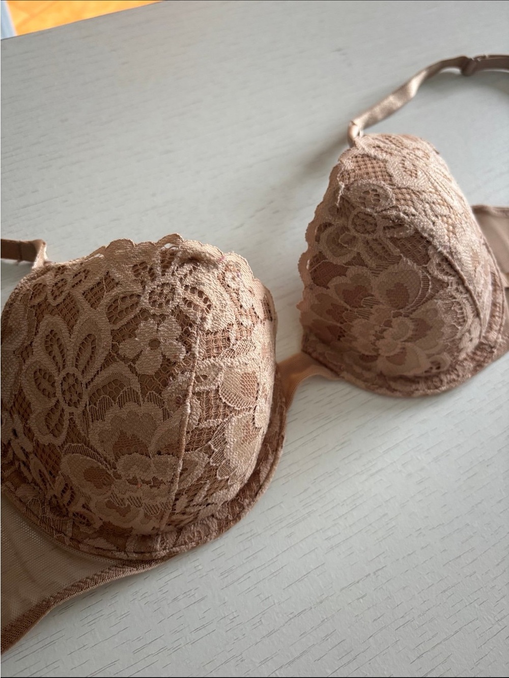 Victoria's Secret Beige Lace Demi Bra